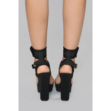 Funki Buys | Shoes | Women's Chunky Heel Strappy Sandals