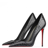 Funki Buys | Shoes | Women's Red Sole Snake Print Stilettos
