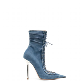 Funki Buys | Boots | Women's Stylish Lace Up Stiletto Boots