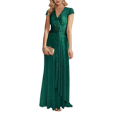 Funki Buys | Dresses | Women's Elegant Long Sequin Dress