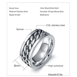 Funki Buys | Rings | Men's Moveable Ring | Titanium Steel Ring