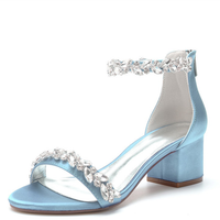 Funki Buys | Shoes | Women's Low Block Heel Wedding Sandal