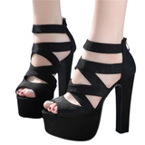 Funki Buys | Shoes | Women's Cross Strap Gladiator Sandals