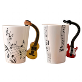 Funki Buys | Mugs | Guitar Handle Mug | Hand-Painted Cups