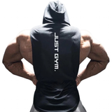 Funki Buys | Activewear | Men's Muscle Fitness Hoodie | Gym Tank Top