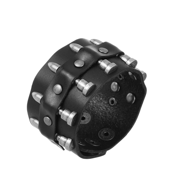 Funki Buys | Bracelets | Unisex Leather Gothic Wristband
