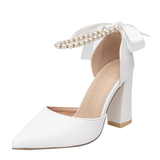 Funki Buys | Shoes | Women's Luxury Pearl Rhinestone Wedding Shoes