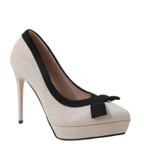 Funki Buys | Shoes | Women's Suede Bow Tie Platorm Heels