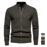 Funki Buys | Sweaters | Men's Button Slim Fit Mock Neck Cardigans