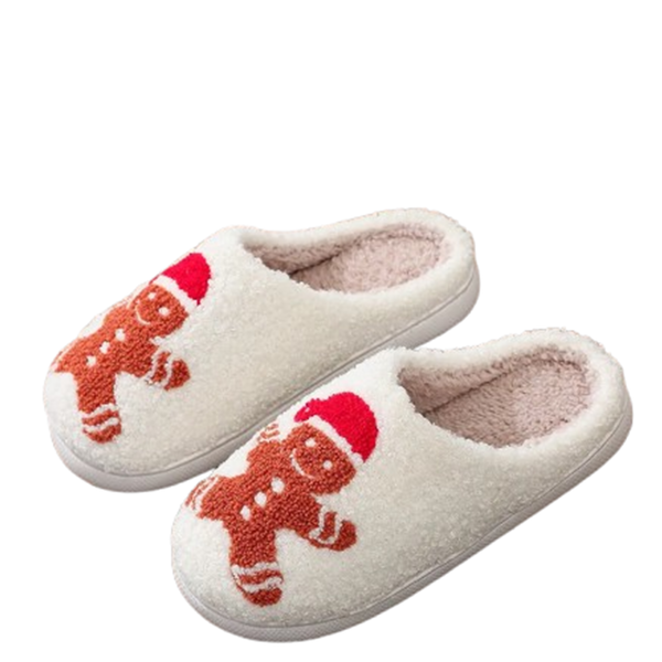 Funki Buys | Shoes | Unisex Christmas Gingerbread Slippers