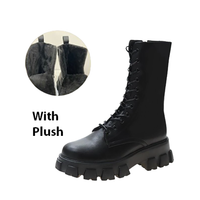 Funki Buys | Boots | Women's Lace-up Chunky Combat Boots