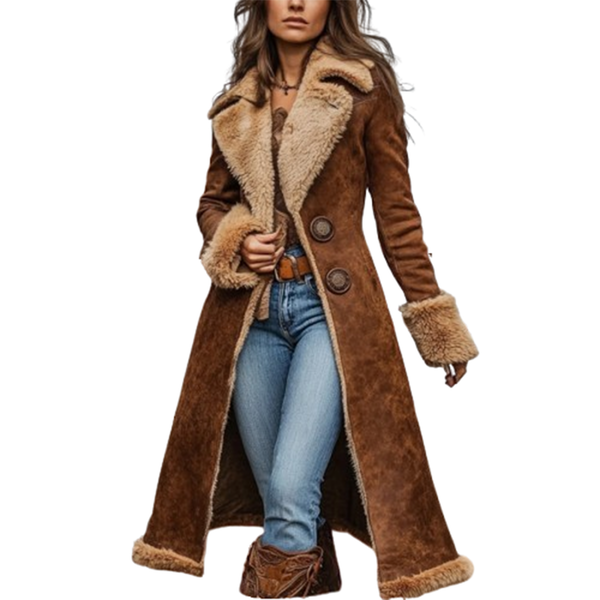 Funki Buys | Jackets | Women's Western Vintage Plush Coat