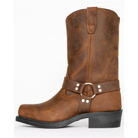 Funki Buys | Boots | Men's Vintage Western Biker Boots | Cowboy Boots