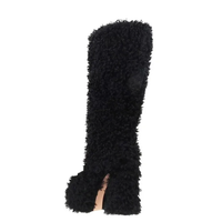 Funki Buys | Boots | Women's Fuzzy Faux Wool Mid-Calf Platform Boots