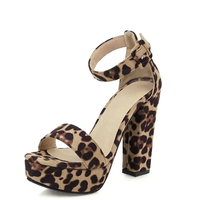 Funki Buys | Shoes | Women's High Leopard Print Platform Sandals