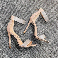 Funki Buys | Shoes | Women's Designer Bling Shimmer Sandals | Stiletto