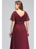 Funki Buys | Dresses | Women's Elegant Chiffon Evening Dress