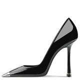 Funki Buys | Shoes | Women's Genuine Leather Metal Toe Heels