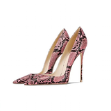 Funki Buys | Shoes | Women's Snake Skin Pattern High Stilettos