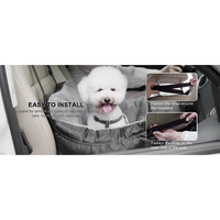 Funki Buys | Pet Car Seats | Plush Luxury Pet Car Seat for Medium Dogs