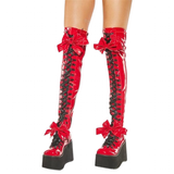 Funki Buys | Boots | Women's Butterfly Bow Over the Knee Boots