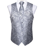 Funki Buys | Vests | Men's 5 Pcs Classic Silk Paisley Tie Vest Set