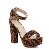 Funki Buys | Shoes | Women's High Leopard Print Platform Sandals