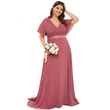 Funki Buys | Dresses | Women's Plus Size Long Evening Dress