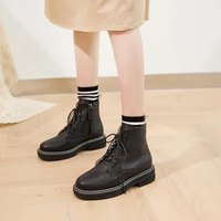 Funki Buys | Boots | Women's Real Leather Lace Up Ankle Boots