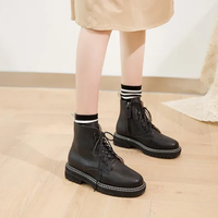 Funki Buys | Boots | Women's Real Leather Lace Up Ankle Boots