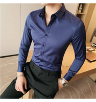 Funki Buys | Shirts | Men's Slim Fit British Style Dress Shirt 7XL