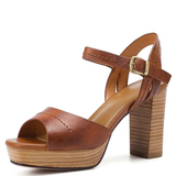 Funki Buys | Shoes | Women's Real Leather Chunky Summer Sandals