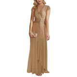 Funki Buys | Dresses | Women's Elegant Long Sequin Dress