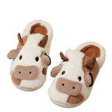 Funki Buys | Shoes | Women's Cute Plush Warm Cow Slippers