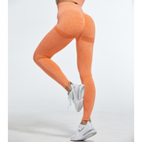 Women's High Waist Soft Smile Yoga Pants - Blue - Fitness Leggings - XXL - Polyester Spandex - image 16