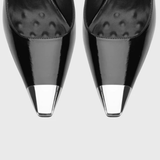 Funki Buys | Shoes | Women's Genuine Leather Metal Toe Heels