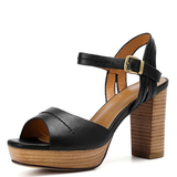 Funki Buys | Shoes | Women's Real Leather Chunky Summer Sandals