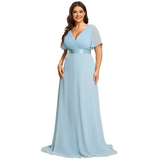 Funki Buys | Dresses | Women's Plus Size Long Evening Dress