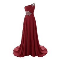 Funki Buys | Dresses | Women's Crystal Beaded Chiffon Dress