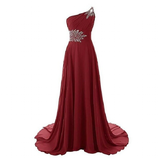 Funki Buys | Dresses | Women's Crystal Beaded Chiffon Dress