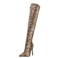 Funki Buys | Boots | Women's Leopard Print PU Long Boots