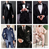 Funki Buys | Suits | Men's Black Elegant Slim Fit Custom 2 Pcs Tuxedos