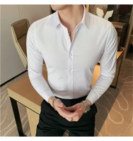 Funki Buys | Shirts | Men's Slim Fit British Style Dress Shirt 7XL