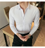 Funki Buys | Shirts | Men's Slim Fit British Style Dress Shirt 7XL