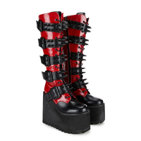 Funki Findz | Boots | Women's Platform Spike Buckle Boots