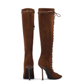 Funki Buys | Boots | Women's Stylish Lace Up Stiletto Boots