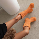 Funki Buys | Boots | Women's Knee-High Fuzzy Platform Boots