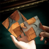 Funki Buys | Coasters | Elegant Pine Wood Resin Drink Coasters 6 Pcs