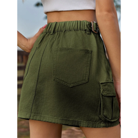 Funki Buys | Skirts | Women's Short Denim Skirt with Pockets
