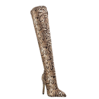 Funki Buys | Boots | Women's Leopard Print PU Long Boots